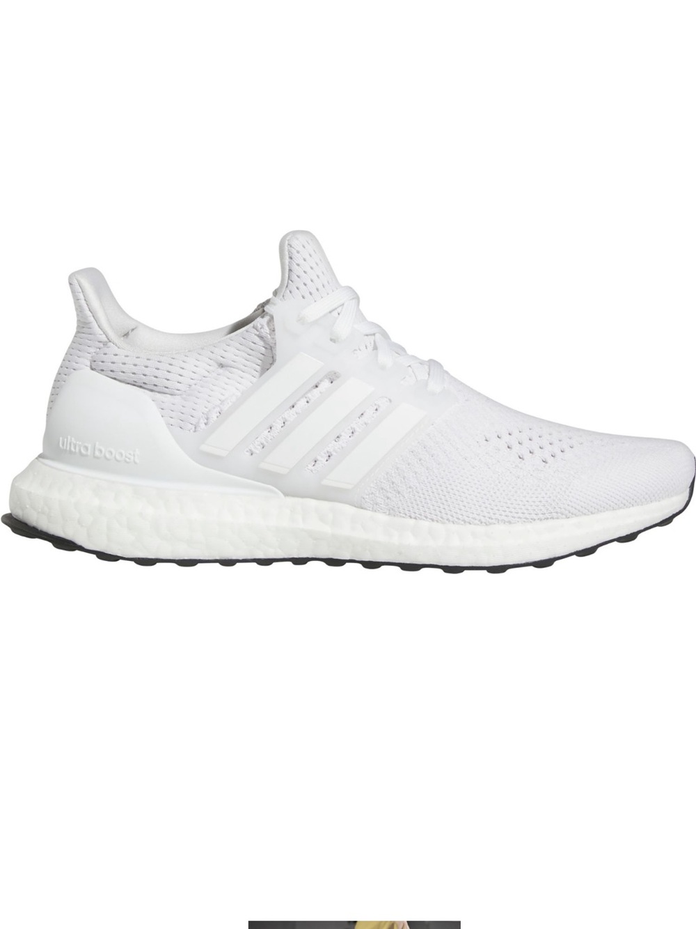 adidas White Knit Running Sneakers